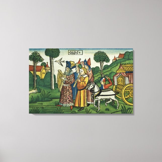 Toile 2 Samuel 6 1-5 David amène l'Arche à Jérusalem, (Recto)