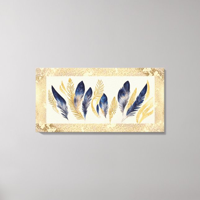 Toile 32" X 16" Oiseaux d'une plume (Recto)