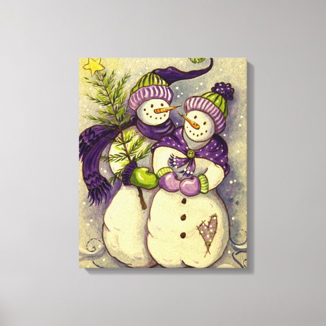Toile 4882 Noël des Snowmen (Recto)