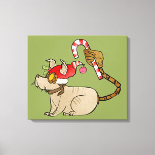 Toile 4 petits monstres - logo de vacances de Tesla