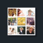 Toile 50 et nom fabuleux 8 Photo Collage Keepsaké<br><div class="desc">De Charm Design Studio : 50 et Fabuleux Nom et 8 Photo Collage Canvas Imprimer — AS A KEEPSAKE — quel merveilleux souvenir de ce jour spécial. Cela envoie un message si heureux pour un 50e anniversaire — facilement personnalisé avec des photos préférées et apprécié pour toujours</div>