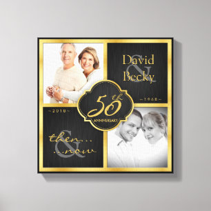 Toile 50e anniversaire du Mariage d'hier et aujourd'hui