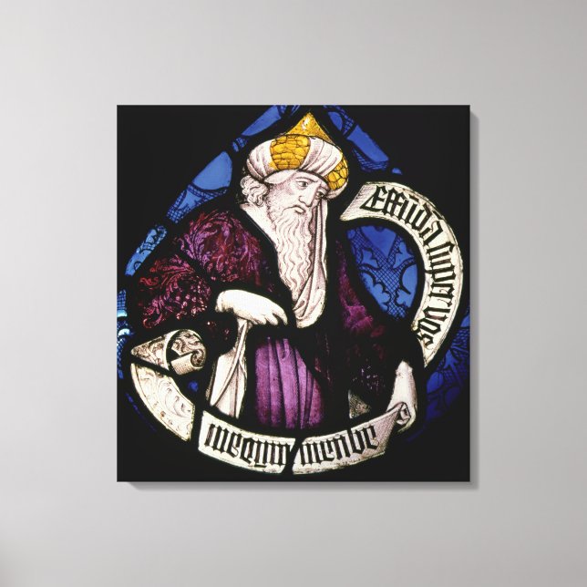 Toile 52 : Roundel du prophète Ezéchiel, 15ème siècle (Recto)