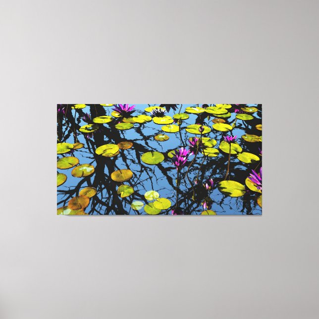 Toile 60"x40" avec image "Eaux calmes" (Recto)