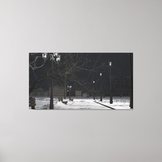 Toile 60" x 40" avec image "City Park" (Recto)