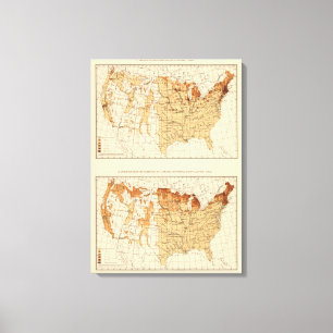 Toile 68 indigènes Canada 1900