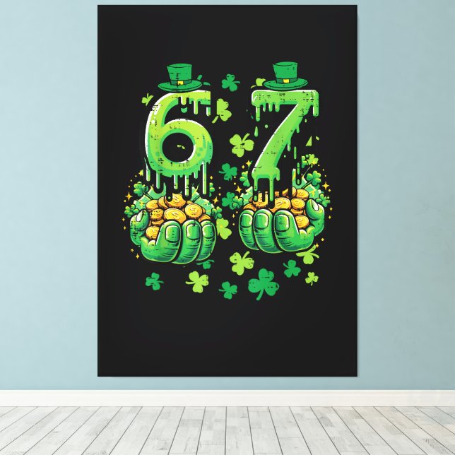 Toile 6 7 Jour de la Saint-Patrick (Insitu (Plancher de Bois))
