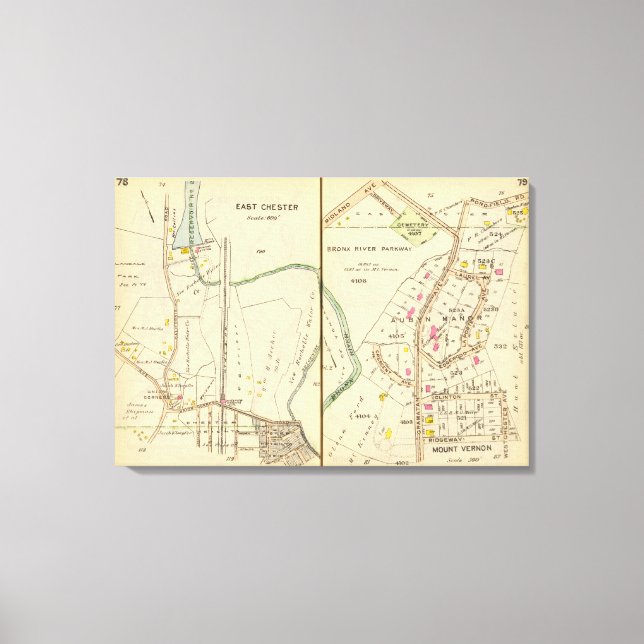 Toile 7879 East Chester, Mt Vernon (Recto)