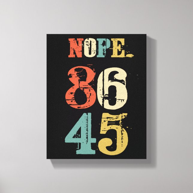 Toile 86 45 Démocrate du président anti-Trump (Recto)