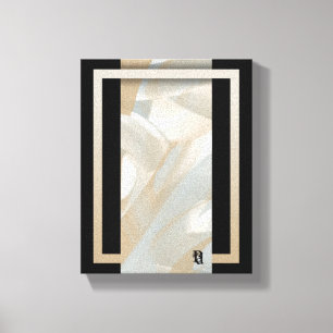 Toile 8 x 10" Sandy Tornado Tendance Art Abstrait Beige