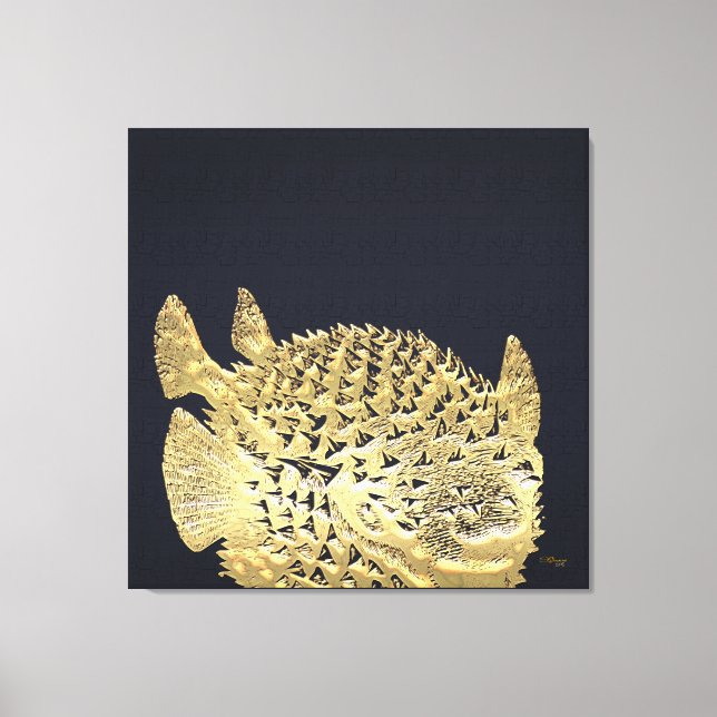 Toile 999.9 : Poisson-pouffer (Recto)