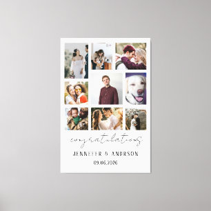 Toile 9 Photo Super Cadeau Pour les Mariés & Mariée