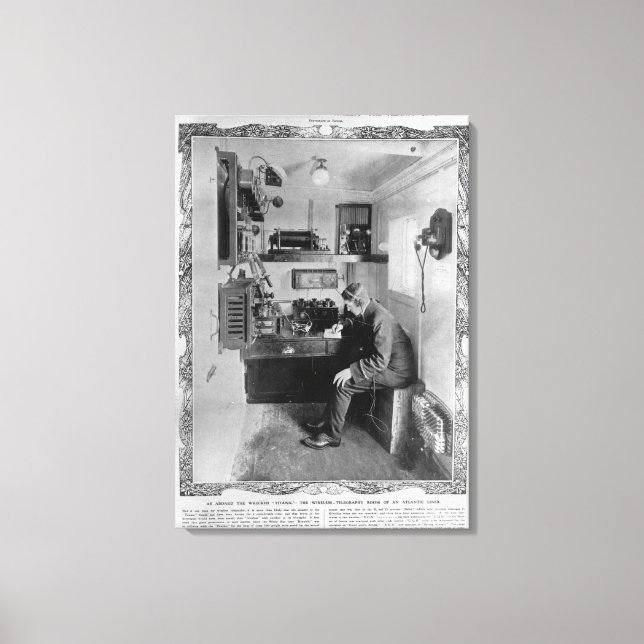 Toile À bord du naufrage "Titanic" (Recto)