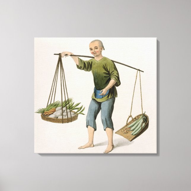 Toile A Boy with Vegetables, plate 54 from 'The Costumes (Recto)