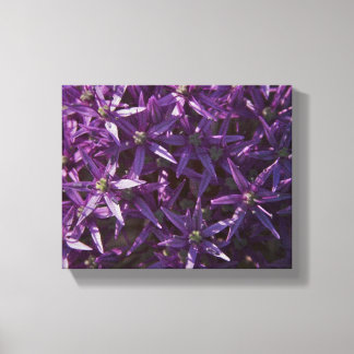 Toile à fleurs violettes enrobée