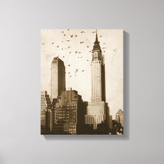 Toile A flock of birds flying (Recto)