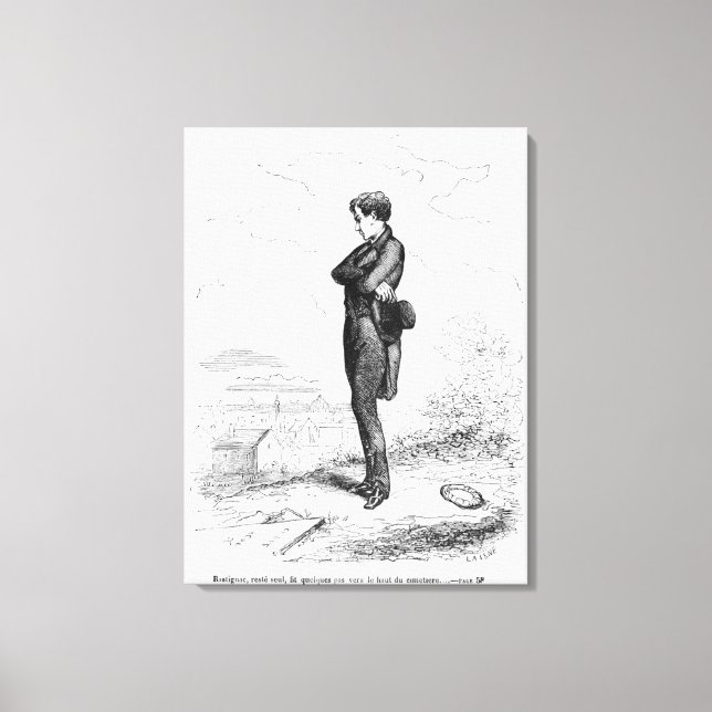 Toile À gauche, Rastignac a marché quelques pas (Recto)