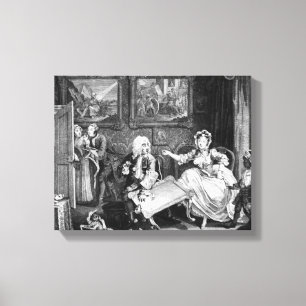 Toile A Harlot's Progress, plaque II, Quarrels