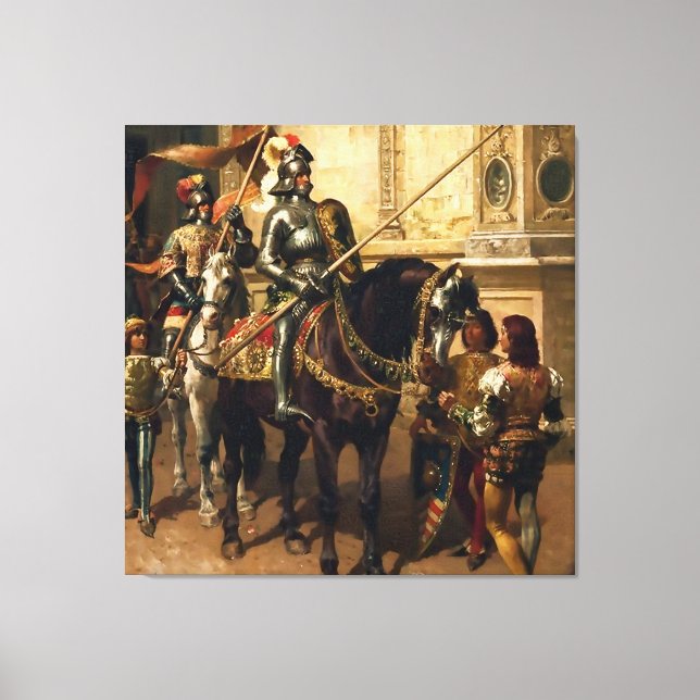 Toile À la joute par Cesare Detti (Recto)
