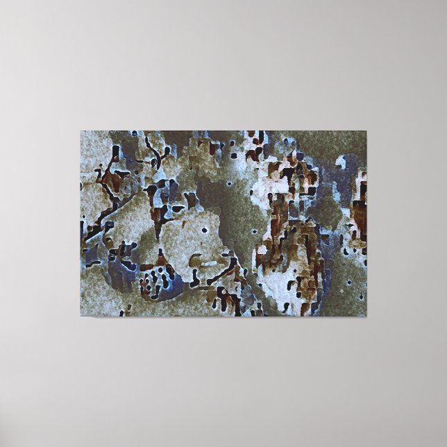 Toile À La Recherche De L'Âme Acrylique Lavage De Soie (Recto)