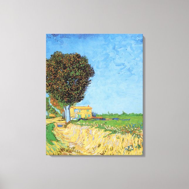 Toile A Lane près d'Arles, Vincent van Gogh. (Recto)