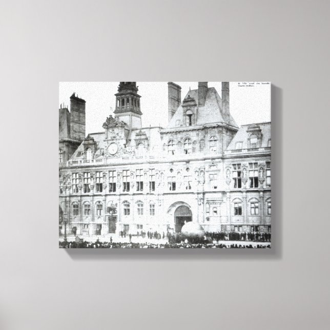 Toile A l'extérieur de l'Hôtel de Ville (Recto)