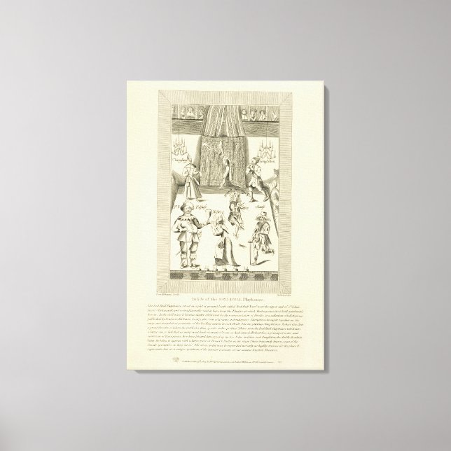 Toile À l'intérieur du Red Bull Playhouse, frontispece à (Recto)