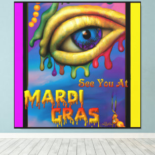 Toile À Mardi Gras Eye