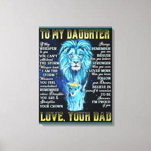 Toile À Mon Don Lion Fille, Don De Lion Papa