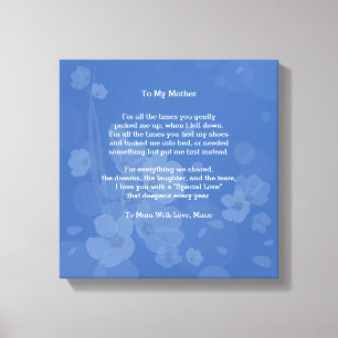 Toile À mon poème de mère