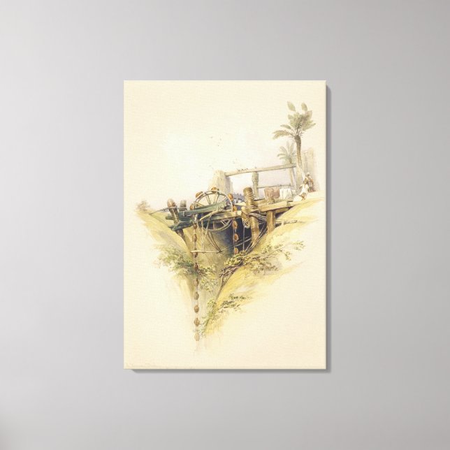 Toile A Persian Water Wheel, used in raising water from (Recto)