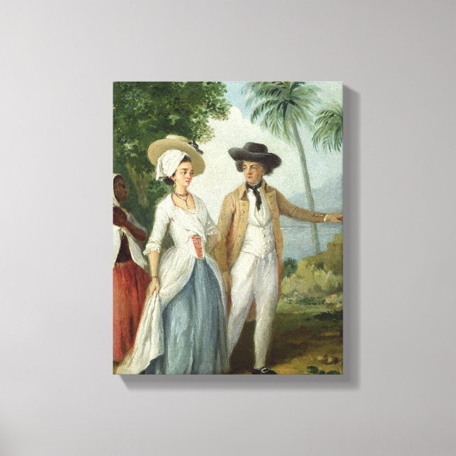 Toile A Planter and his Wife, Attaché par un serviteur,  (Recto)