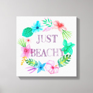Toile à thème tropical pour Maison de Plage Florid