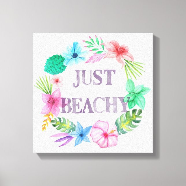 Toile à thème tropical pour Maison de Plage Florid (Recto)