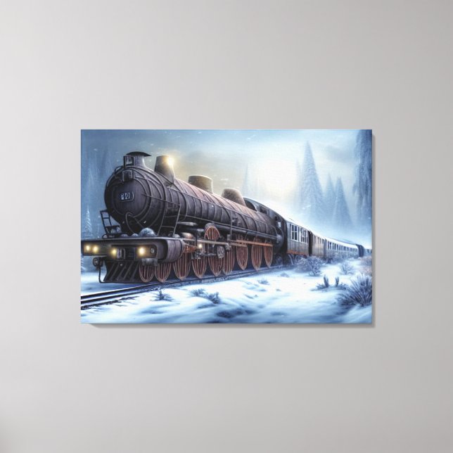 Toile à vapeur Locomotive Impression (Recto)