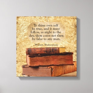 Toile À vous-même être vrai - Art print