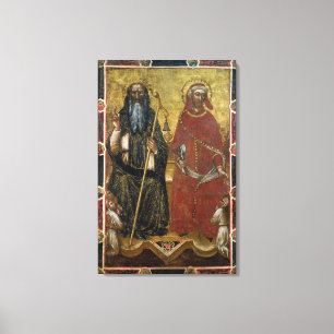 Toile Abbé d'Anthony de saints et Eligius - processus