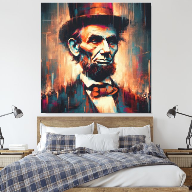 TOILE ABE LINCOLN 16E PRÉSIDENT DES ÉTATS-UNIS 9 (Insitu(Chambre))