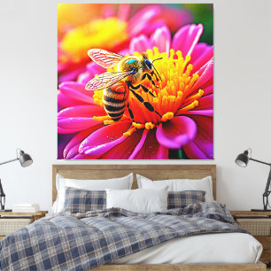Toile Abee en effervescence sur la conception de la fleu