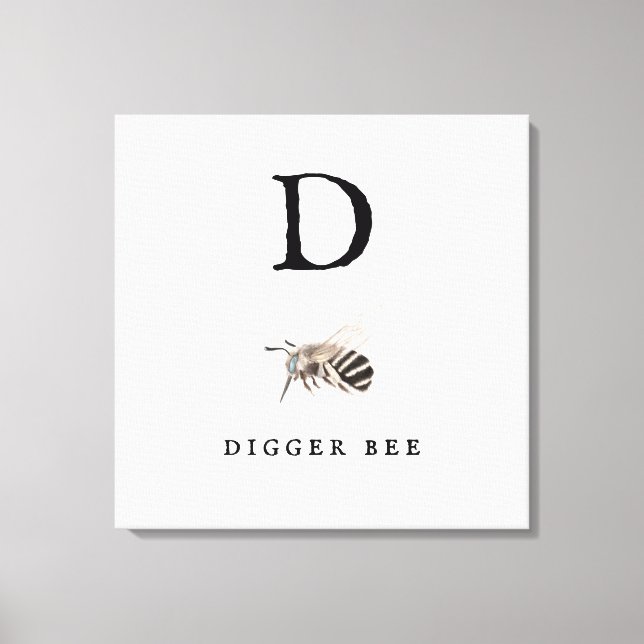 Toile Abeille à Digger "D" (Recto)