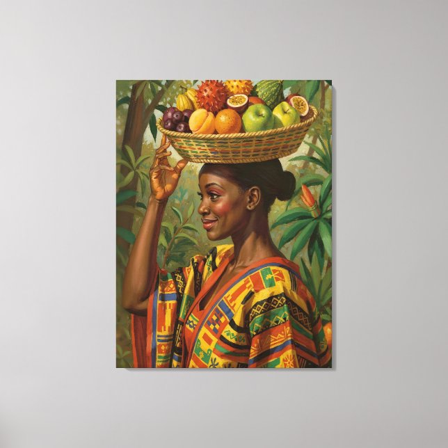 Toile « Abeni », son propre fruit – célébration de l'his (Recto)