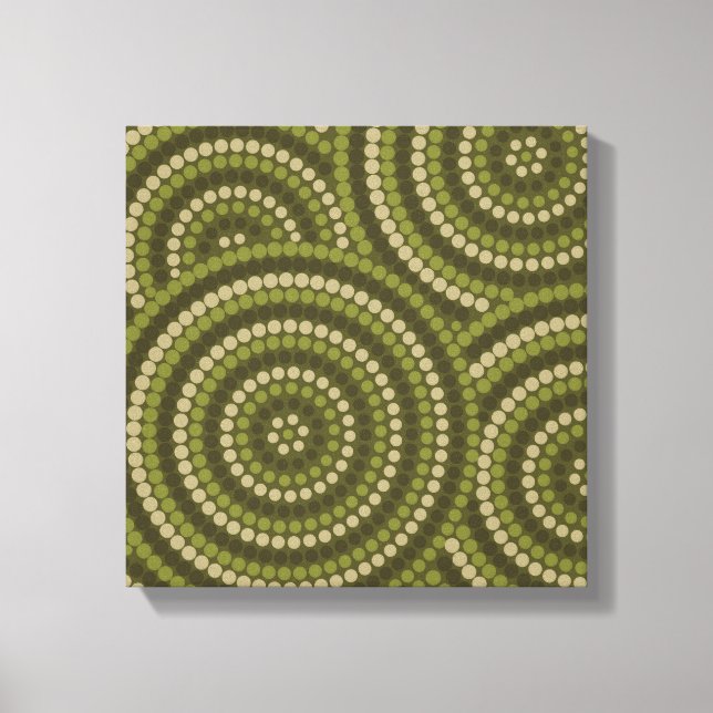 Toile Aboriginal dot painting (Recto)