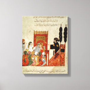 Toile Abou Zayd prêchant dans la mosquée