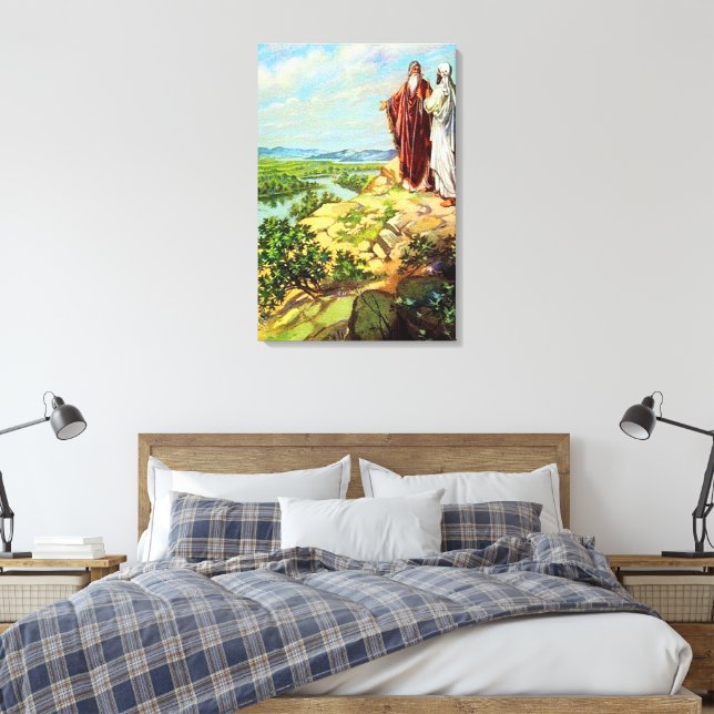 Toile Abram et Lot se séparent Genèse 13 (Insitu(Chambre))