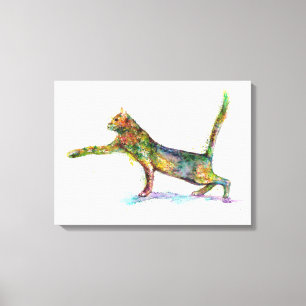 Toile Abrégé sur chat
