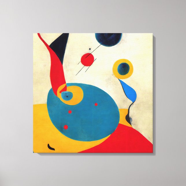 Toile Abréviation moderne colorée #4 (Recto)