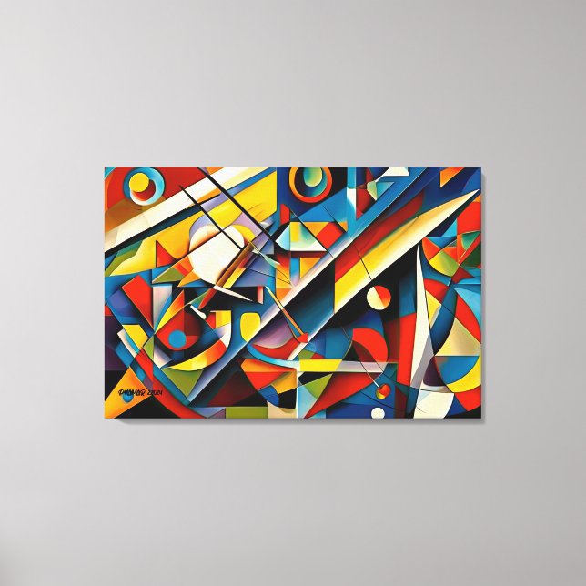 Toile ABSTR_24-050, Galerie d'art Abstraite (Recto)