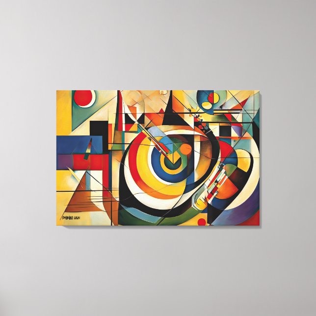 Toile ABSTR_24-070, Galerie d'art Abstraite (Recto)