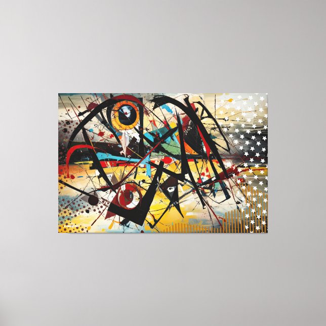 Toile ABSTR_25-008 Tableaux d'art Abstraits Imprimer (Recto)