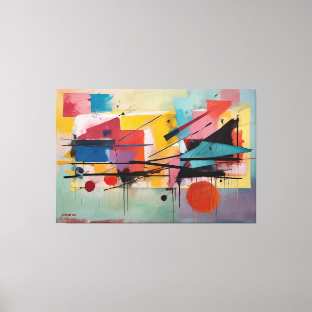 Toile ABSTR_25-048 Tableaux d'art Abstraits Imprimer (Recto)